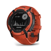 (メンズ、レディース)腕時計 Instinct 2X Dual Power Flame Red 010-02805-32