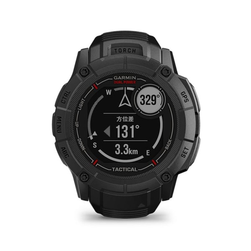 ガーミン（GARMIN）（メンズ、レディース）スマートウォッチ 時計 インスティンクト2X INSTINCT 2X DUAL POWER TACTICAL EDITION Black 010-02805-72
