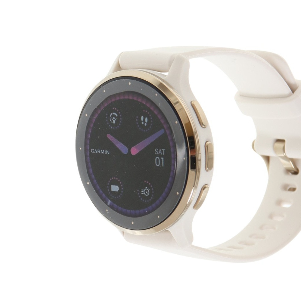 ガーミン（GARMIN）（メンズ、レディース）時計 フィットネスGPSウォッチ ヴェニュー3 Venu 3S フィットネスGPSウォッチ Venu 3S SIvory 010-02785-44