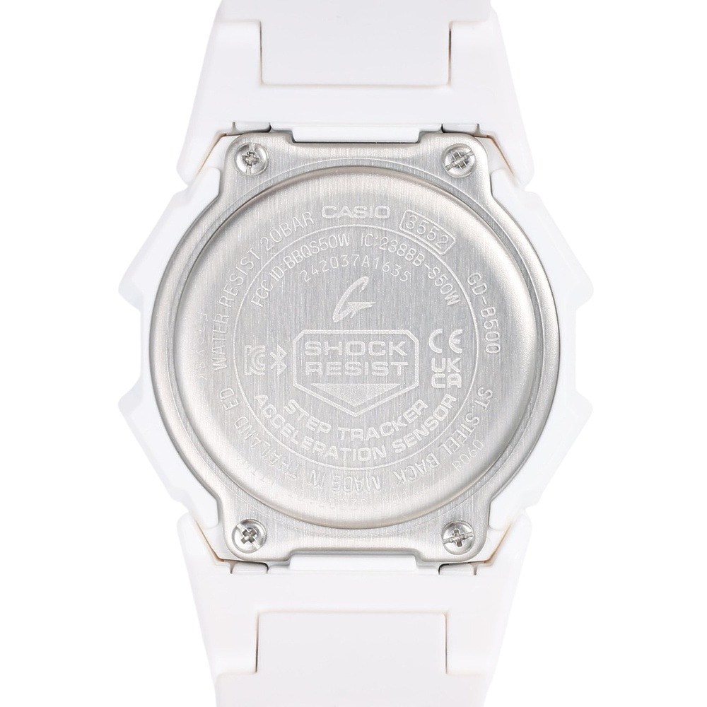 ジーショック（G-SHOCK）（メンズ、レディース）時計 白 防水 GD-B500-7JF 腕時計 デジタル 小型化 シンプル 男女兼用 クォーツムーブメント 軽量 プレゼント