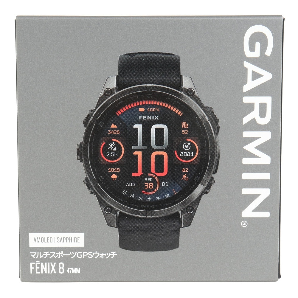 ガーミン（GARMIN）（メンズ、レディース）fenix 8 Sapphire AMOLED 47mm フラッグシップGPSウォッチ 010-02904-27 スポーツウォッチ 時計