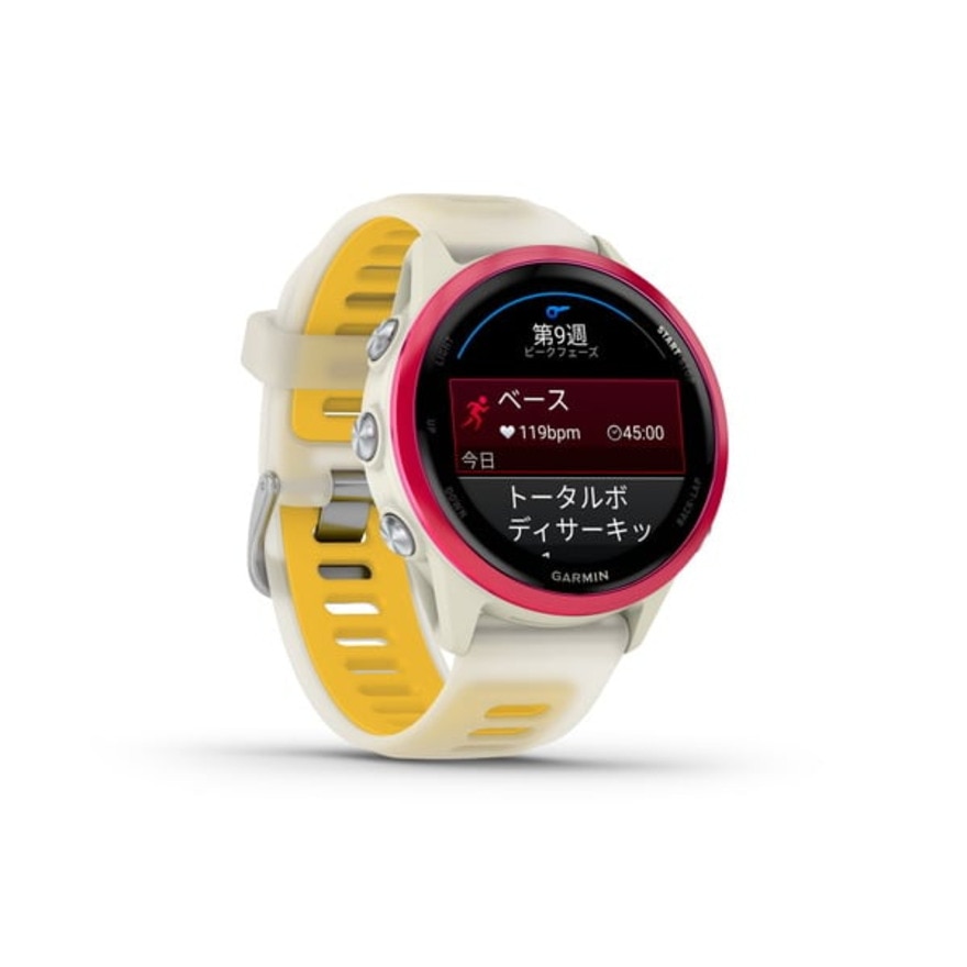 ガーミン（GARMIN）（メンズ、レディース）ランニングGPSウォッチ Forerunner 570 42mm Raspberry 010-02970-32