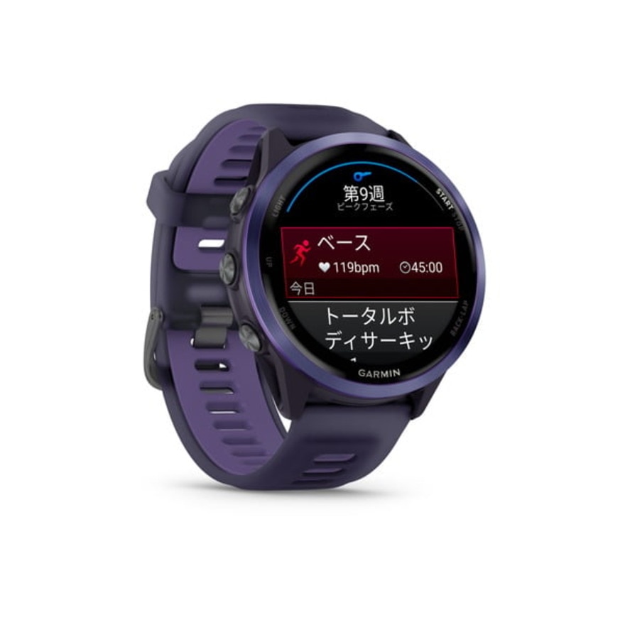 ガーミン（GARMIN）（メンズ、レディース）ランニングGPSウォッチ Forerunner 570 47mm Purple 010-02971-32