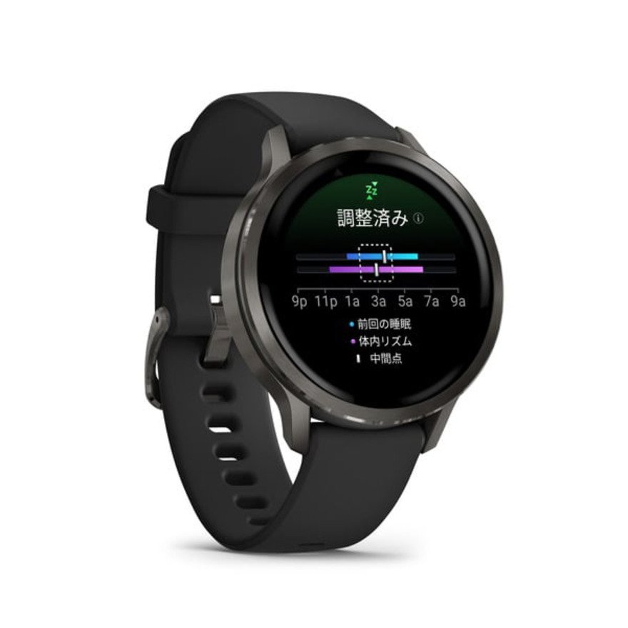 ガーミン（GARMIN）（メンズ、レディース）Venu4 Black 41mm フィットネスGPSウォッチ 010-03013-32