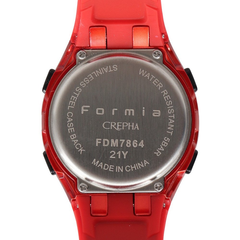 クレファー（CREPHA）（メンズ、レディース、キッズ）腕時計 電波ソーラーデジタルウォッチ FDM7864-RD