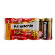 (メンズ、レディース、キッズ)アルカリ電池 単1形 4P