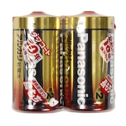 (メンズ、レディース、キッズ)アルカリ乾電池 単2 2個セット