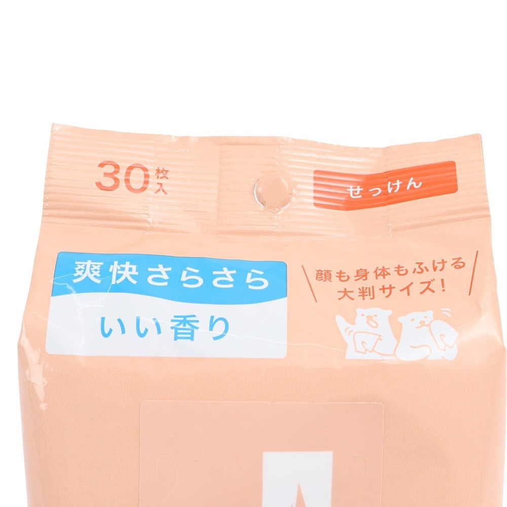 ファイントゥデイ（FineToday）（メンズ、レディース、キッズ）シーブリーズ フェイス&ボディシート せっけん 30枚  汗拭きシート 制汗シート 汗対策 運動