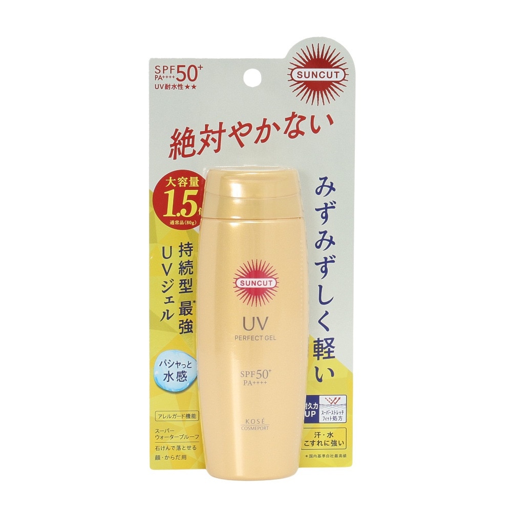 コーセー（KOSE）（メンズ、レディース）サンカットR パーフェクトUVジェル 120g SPF50+ 大容量 ウォータープルーフ UVカット 紫外線対策 美容 アレルガード