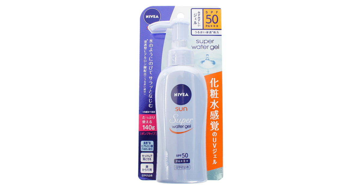 ニベア サンウォータージェルポンプ 140g 花王 スーパースポーツゼビオ