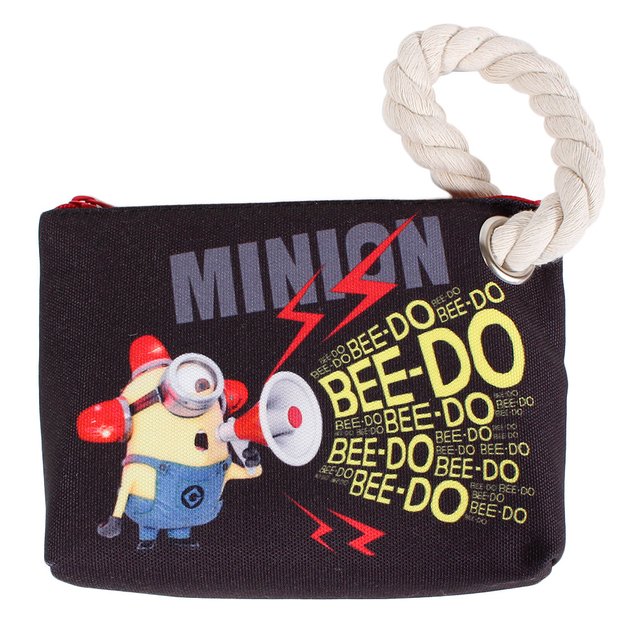 ミニオン 小物入れ ロープ付きポーチ Bkrd ミニオンズ スーパースポーツゼビオ