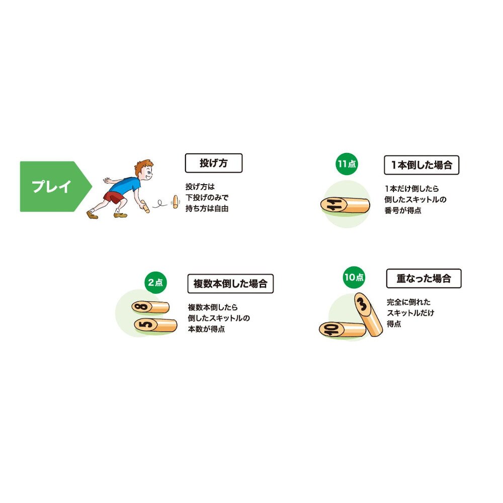 マルシン（メンズ、レディース、キッズ）モルック ミニ MOLKKY アウトドアスポーツ 玩具 外遊び MO004