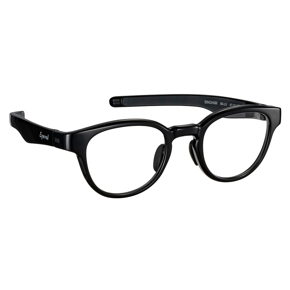 アイヴォル（EYEVOL）（メンズ）メガネフレーム ビンガム ブラック ライトグレー BINGHAM 47 BK-LG※フレームのみ