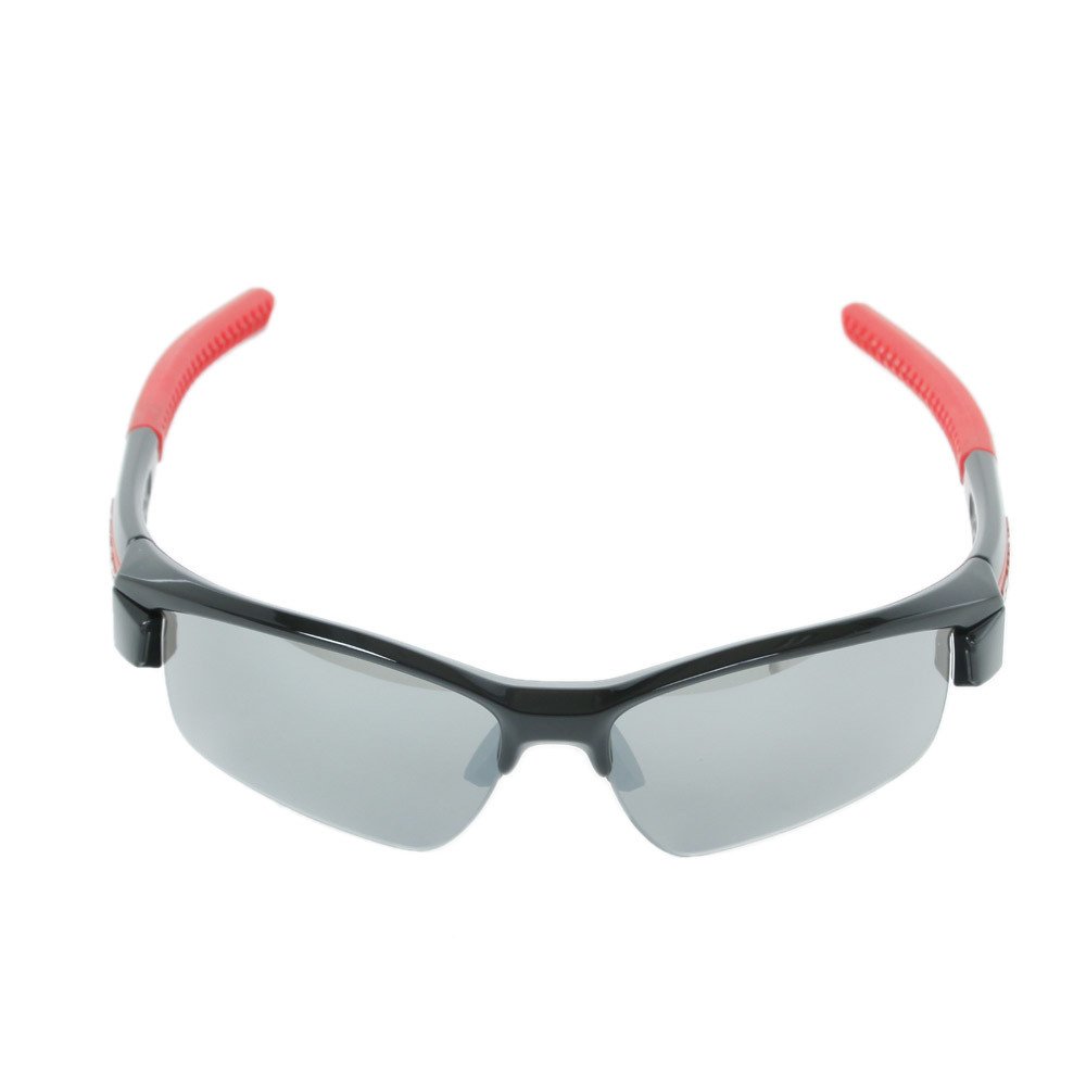 スワンズ（SWANS）（メンズ、レディース）サングラス LION SIN ミラーレンズ スポーツサングラス LI SIN-0701 BK/R ケース付 ゴルフモデル レンズ交換可能