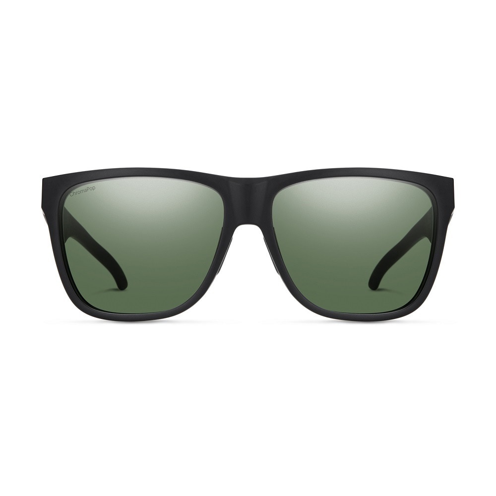 スミス（SMITH）（メンズ、レディース）サングラス Lowdown XL 2 Matte Black CP Polarized Gray Green 黒 ケース付 偏光 撥水 反射防止 大きい用 日差し対策