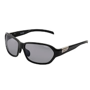 (メンズ、レディース)サングラス POLARX Aura Matte Black X-Gray 27 黒 ケース付 偏光 ジャパンフィット 8カーブレンズ 紫外線対策 軽量