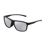 (メンズ、レディース)サングラス POLARX Pinpoint Matte Black X-Gray 27 Silver Mirror ケース付 偏光レンズ ノーズパッド 交換可 スポーツ