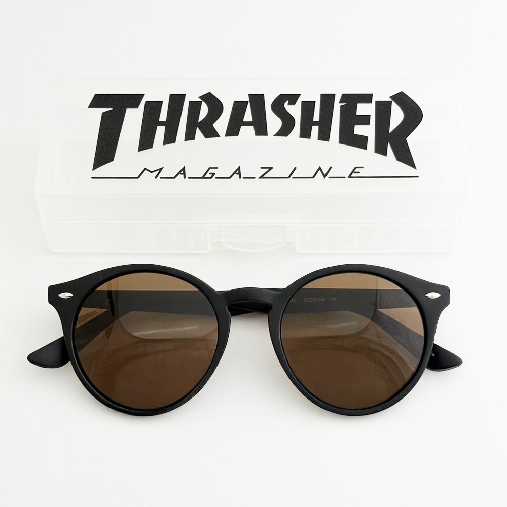 スラッシャー（THRASHER）（メンズ、レディース）サングラス シエロ スラッシャー 1021BK-BRP 偏光レンズ UVカット