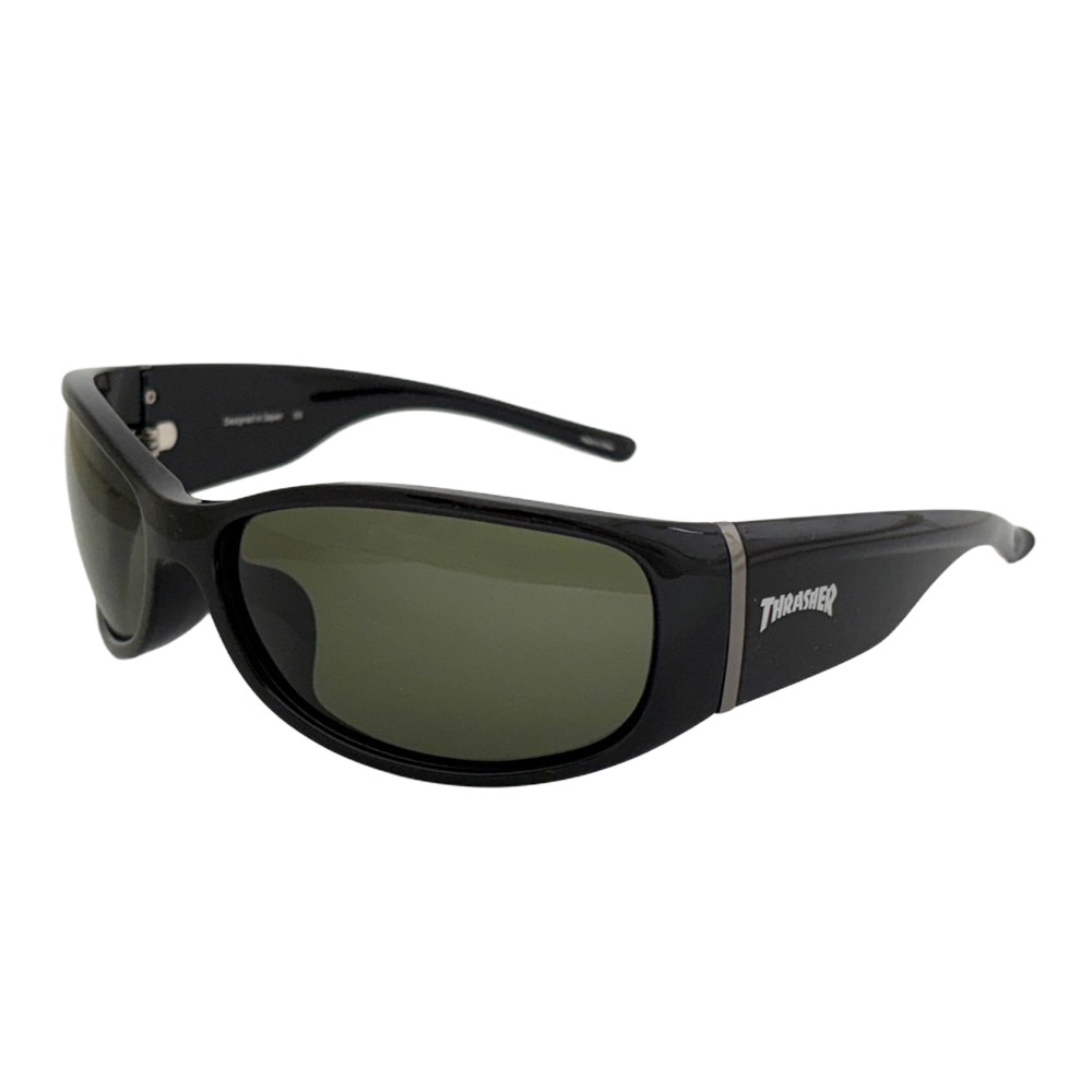 スラッシャー（THRASHER）（メンズ、レディース）サングラス ブレイブ スラッシャー 1038 BK-GNP 偏光レンズ UVカット