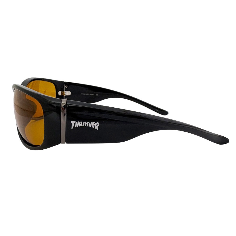 スラッシャー（THRASHER）（メンズ、レディース）サングラス ブレイブ スラッシャー 1038 BK-YLP 偏光レンズ UVカット