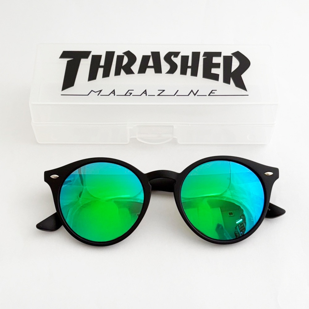 スラッシャー（THRASHER）（メンズ、レディース）サングラス シエロ スラッシャー 1021MR BK-GNP2 偏光レンズ UVカット