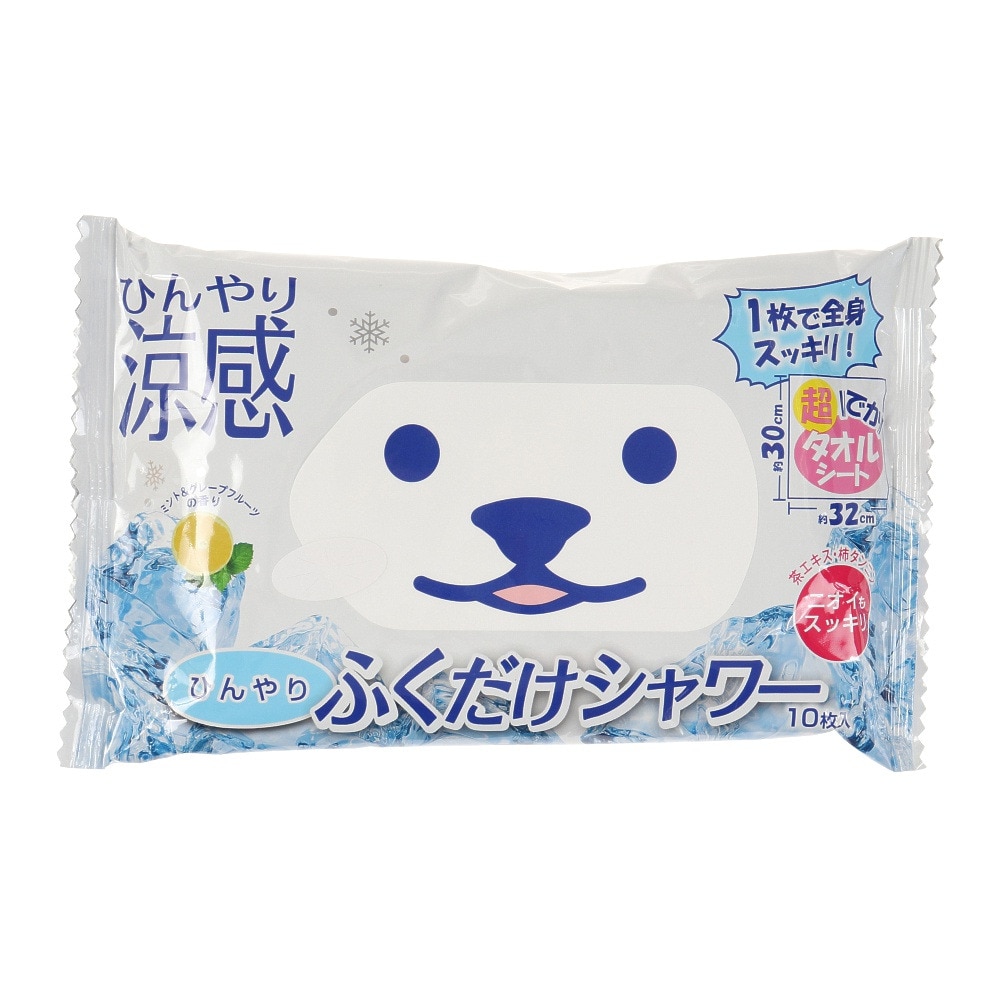 ときわ（メンズ、レディース、キッズ）ひんやりふくだけシャワー グレープフルーツの香り 10枚入り 031560
