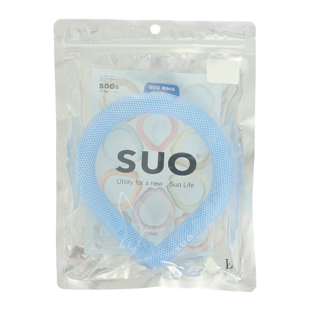 ウィズ（WIZ）（メンズ、レディース）暑さ対策 クールリング Lサイズ SUO RING 28°ICE SUO-BLU-L ブルー 熱中症対策