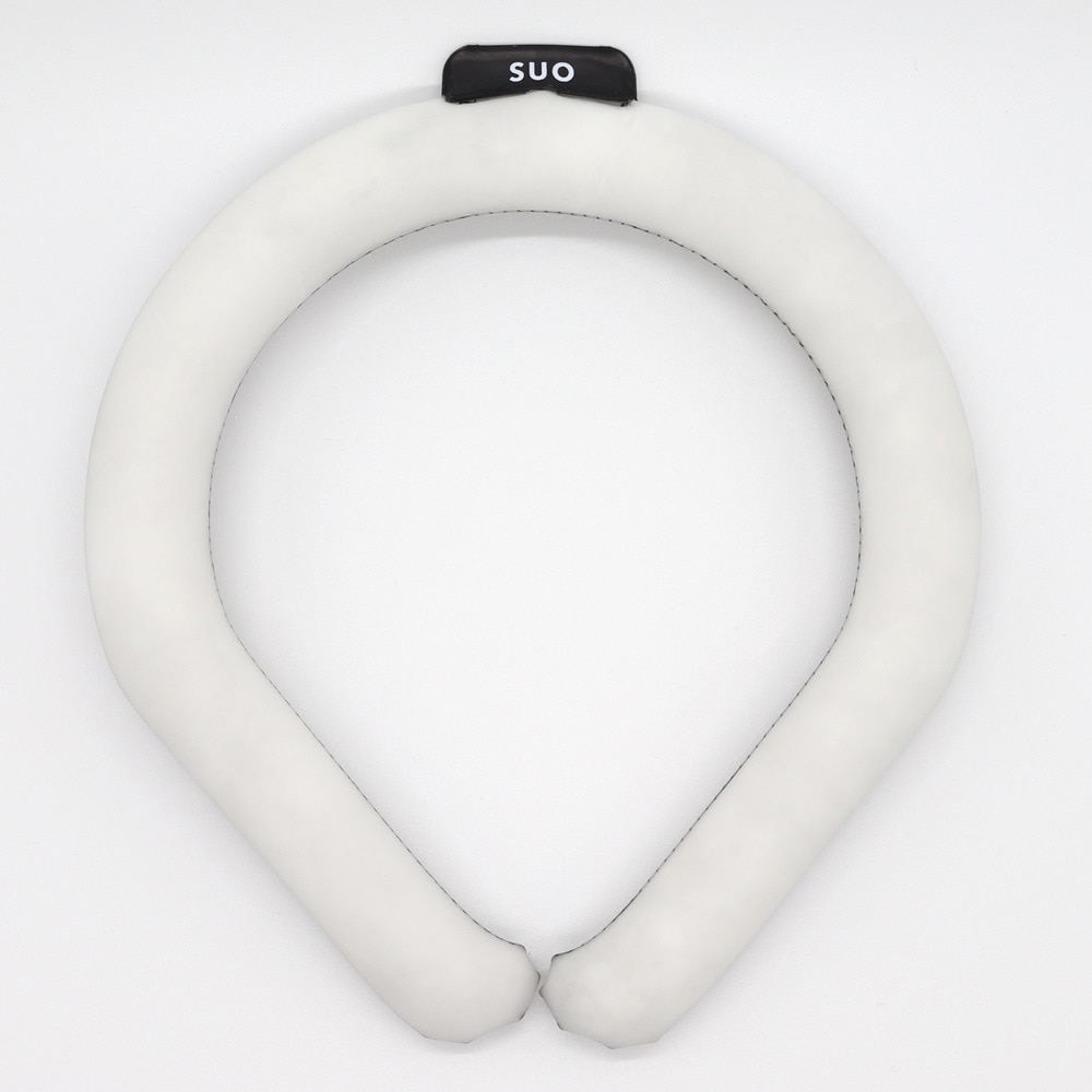 SUO（SUO）（メンズ、レディース）ネッククーラー RING 28° ICE ラティス SUO24-BLK-L 暑さ対策 熱中症対策