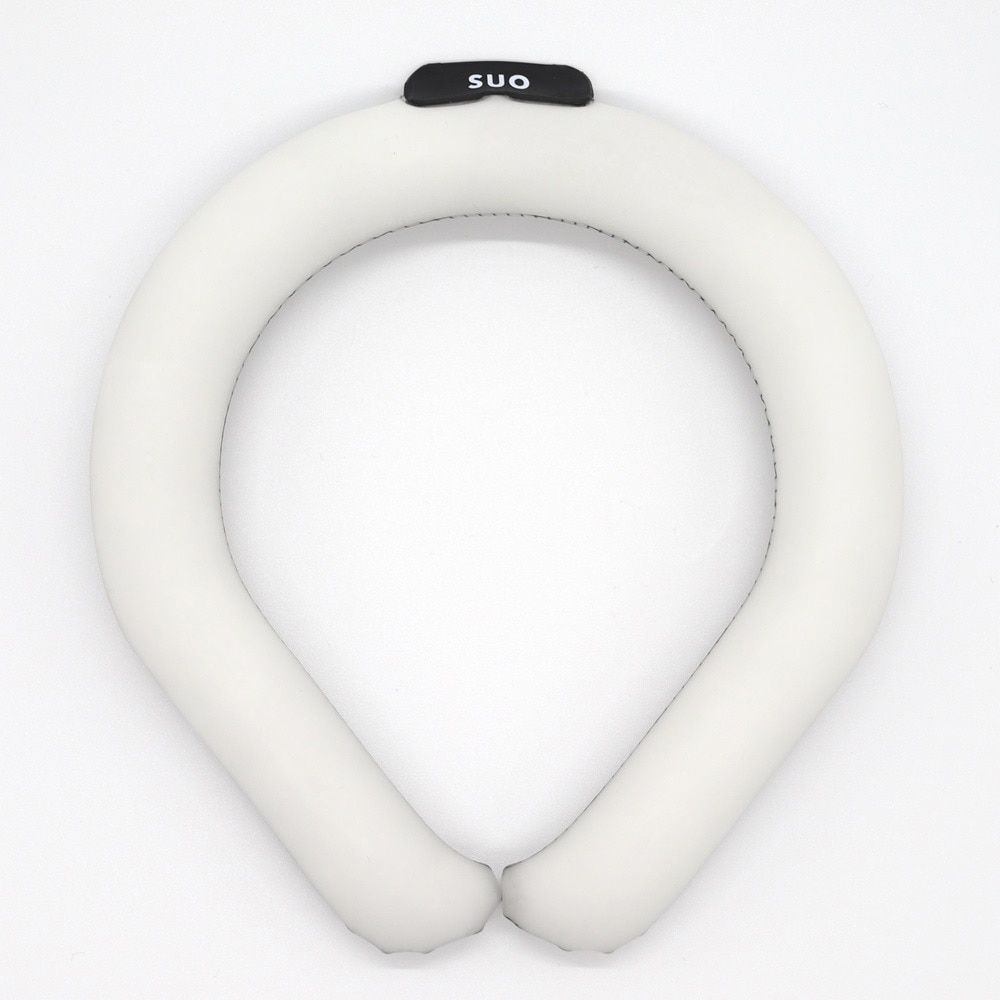 SUO（SUO）（メンズ、レディース）ネッククーラー RING 28° ICE ラティス SUO24-BLK-M 暑さ対策 熱中症対策
