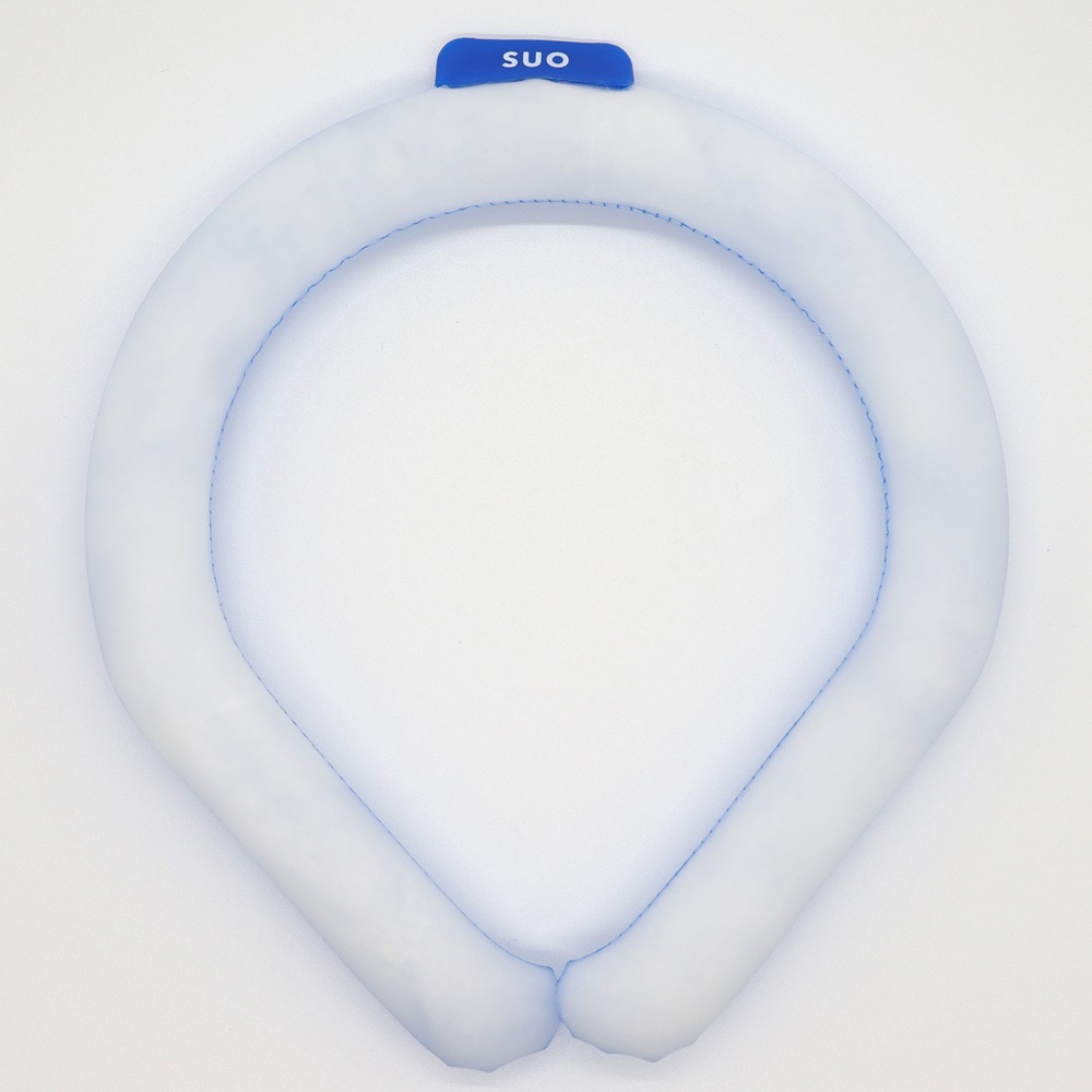 SUO（SUO）（メンズ、レディース）ネッククーラー RING 28° ICE ラティス SUO24-BLU-L 暑さ対策 熱中症対策