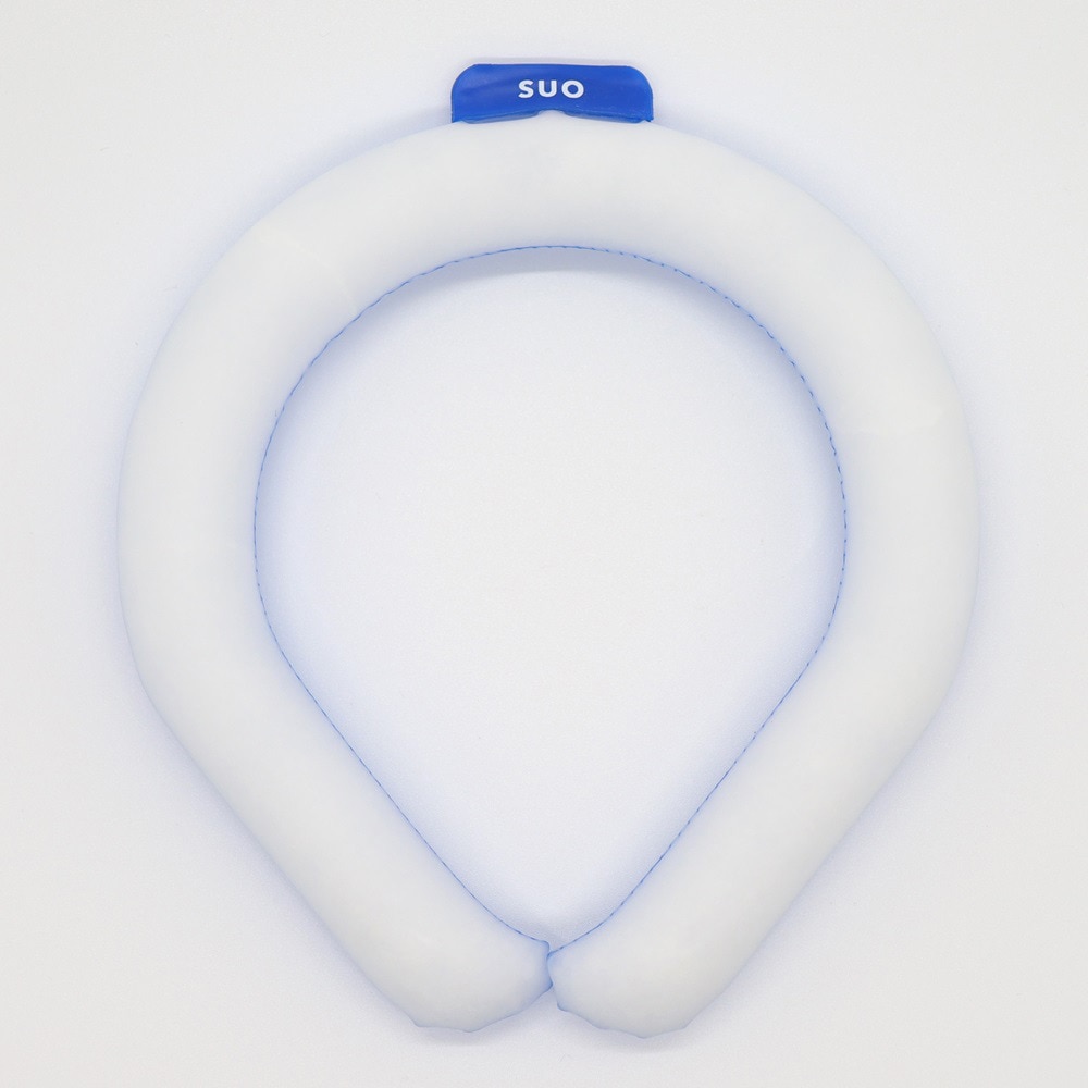 SUO（SUO）（メンズ、レディース）ネッククーラー RING 28° ICE ラティス SUO24-BLU-M 暑さ対策 熱中症対策