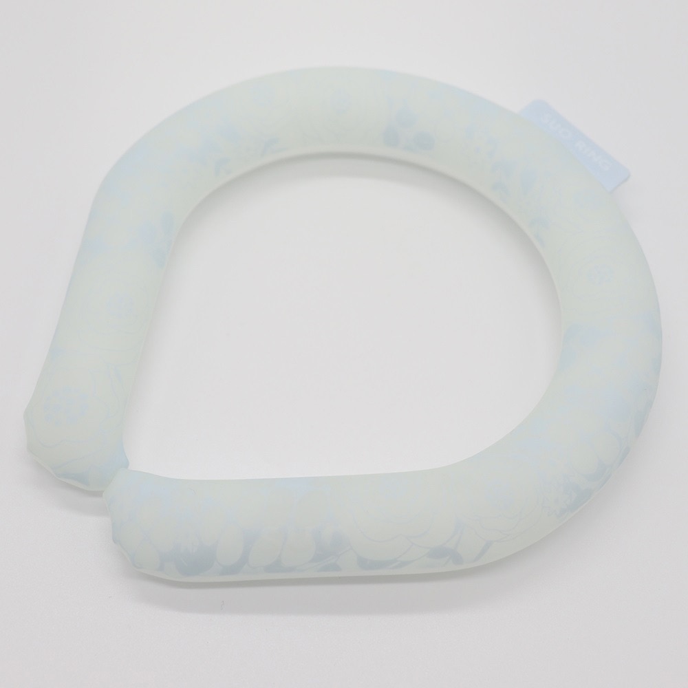SUO（SUO）（メンズ、レディース）ネッククーラー RING 28° ICE シンデレラフラワー SUO24-CF-BLU-M 暑さ対策 熱中症対策