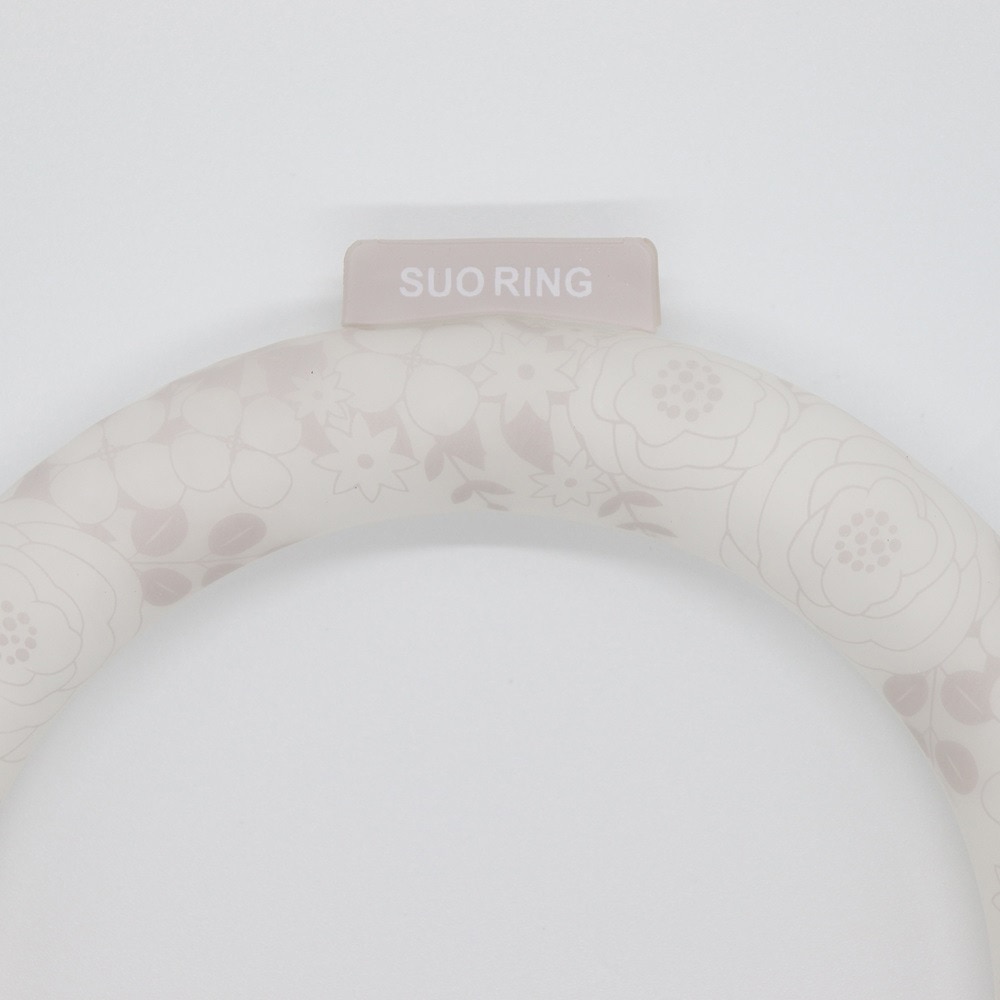 SUO（SUO）（メンズ、レディース）ネッククーラー RING 28° ICE シンデレラフラワー SUO24-CF-PNK-L 暑さ対策 熱中症対策
