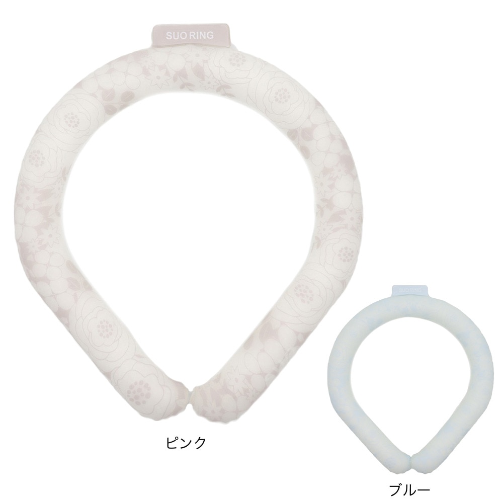 SUO（SUO）（メンズ、レディース）ネッククーラー RING 28° ICE シンデレラフラワー SUO24-CF-PNK-L 暑さ対策 熱中症対策