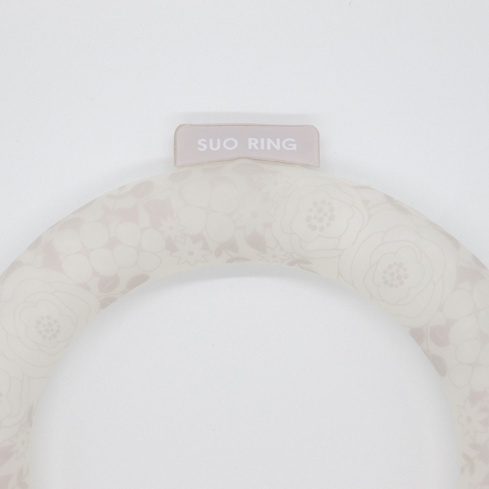 SUO（SUO）（メンズ、レディース）ネッククーラー RING 28° ICE シンデレラフラワー SUO24-CF-PNK-M 暑さ対策 熱中症対策
