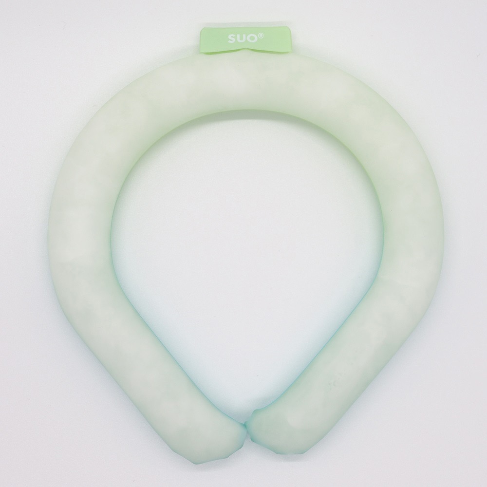 SUO（SUO）（メンズ、レディース）ネッククーラー RING 28° ICE グラデーション SUO24-GD-GRN-M 暑さ対策 熱中症対策