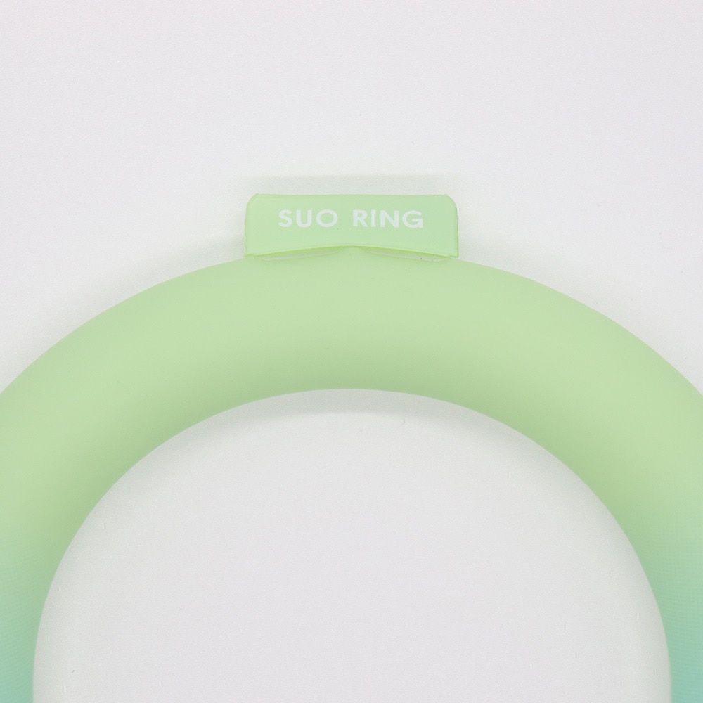 SUO（SUO）（メンズ、レディース）ネッククーラー RING 28° ICE グラデーション SUO24-GD-GRN-M 暑さ対策 熱中症対策