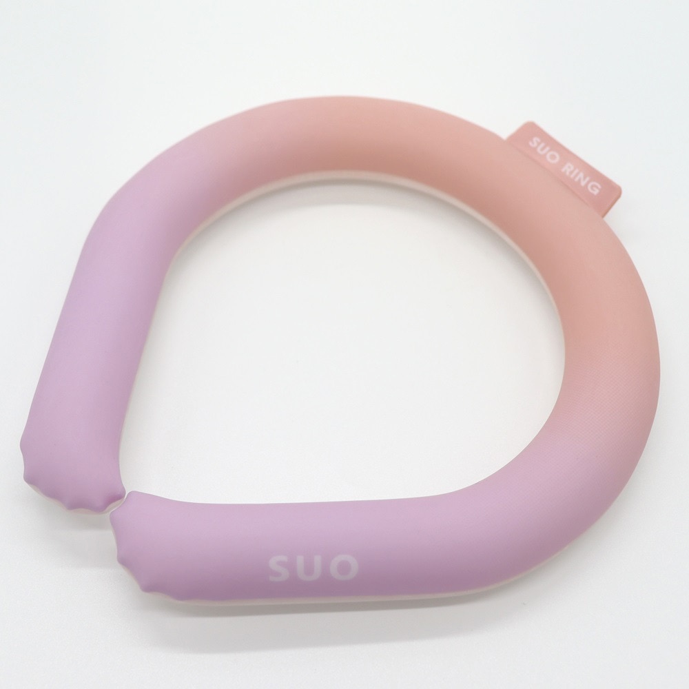 SUO（SUO）（メンズ、レディース）ネッククーラー RING 28° ICE グラデーション SUO24-GD-PNK-M 暑さ対策 熱中症対策