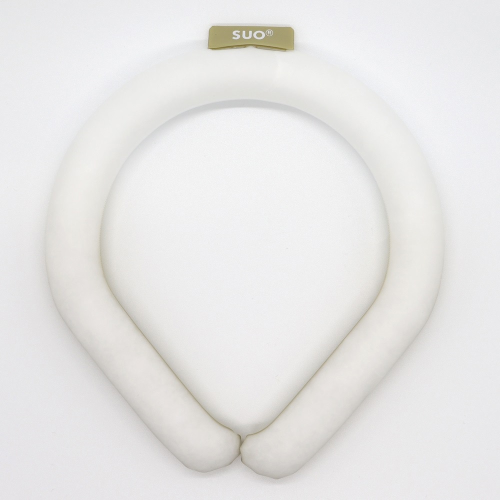 SUO（SUO）（メンズ、レディース）ネッククーラー RING 28° ICE グラデーション SUO24-GD-WHT-L 暑さ対策 熱中症対策