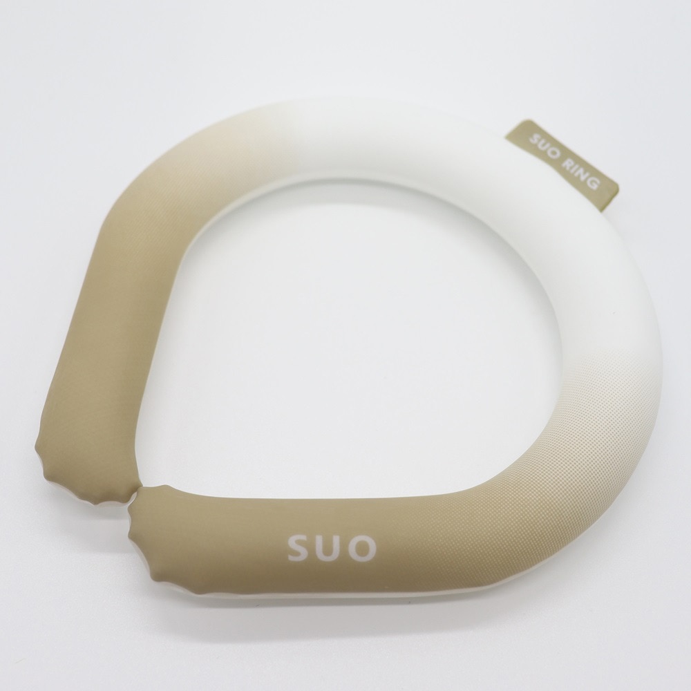 SUO（SUO）（メンズ、レディース）ネッククーラー RING 28° ICE グラデーション SUO24-GD-WHT-M 暑さ対策 熱中症対策