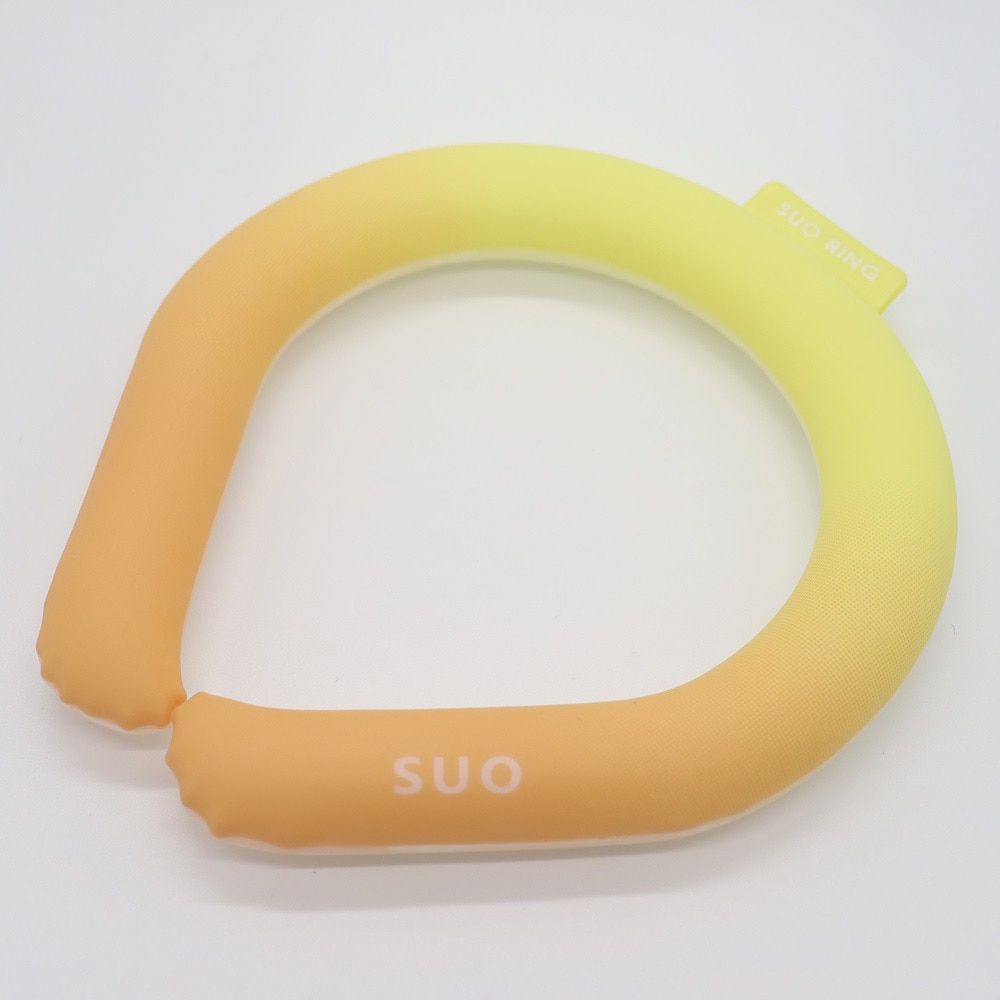 SUO（SUO）（メンズ、レディース）ネッククーラー RING 28° ICE グラデーション SUO24-GD-YEL-M 暑さ対策 熱中症対策