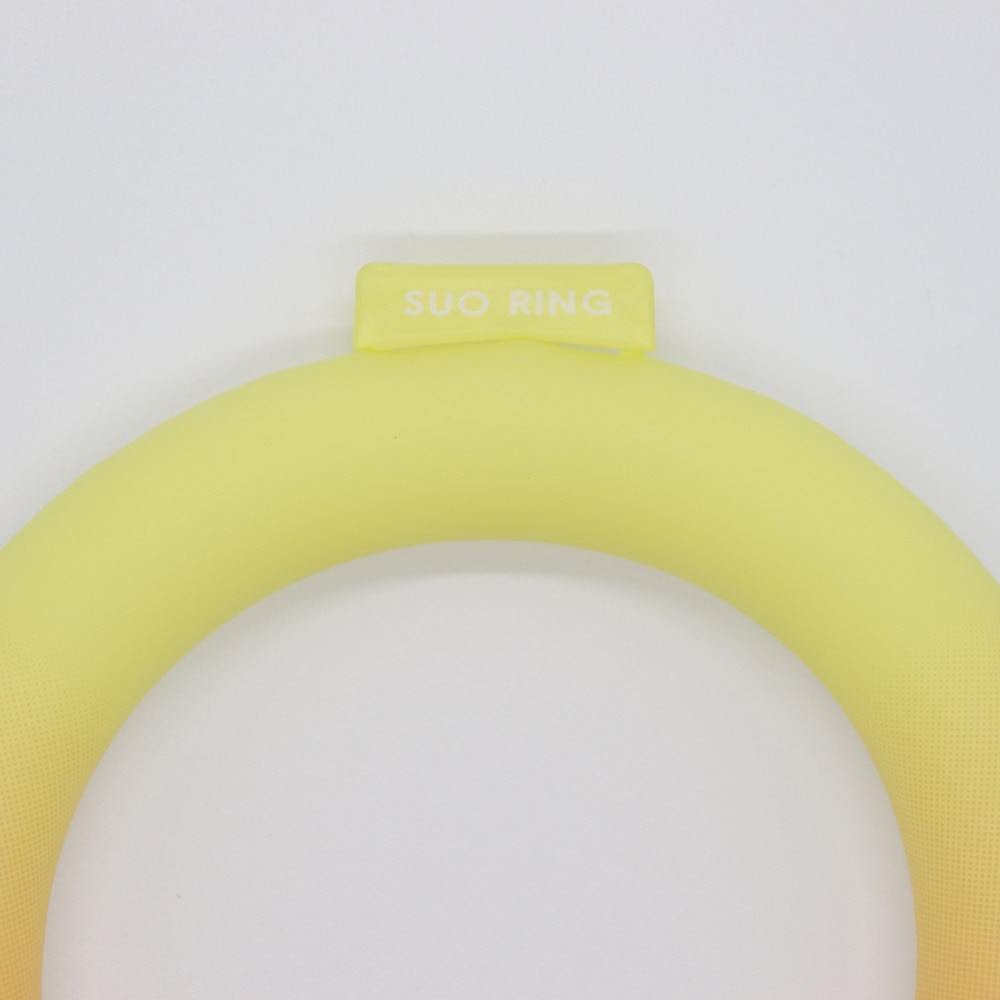 SUO（SUO）（メンズ、レディース）ネッククーラー RING 28° ICE グラデーション SUO24-GD-YEL-M 暑さ対策 熱中症対策