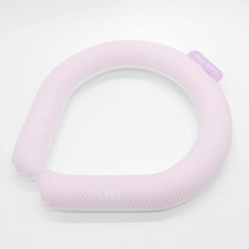 SUO（SUO）（メンズ、レディース）ネッククーラー RING 28° ICE ラティス SUO24-LAV-M 暑さ対策 熱中症対策