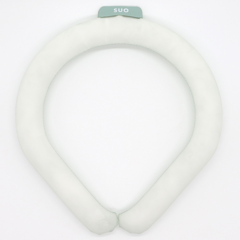 SUO（SUO）（メンズ、レディース）ネッククーラー RING 28° ICE ラティス SUO24-LGR-L 暑さ対策 熱中症対策