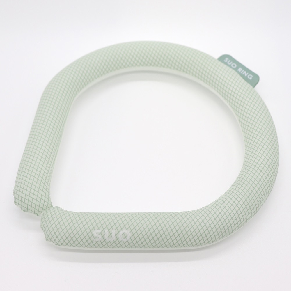 SUO（SUO）（メンズ、レディース）ネッククーラー RING 28° ICE ラティス SUO24-LGR-L 暑さ対策 熱中症対策