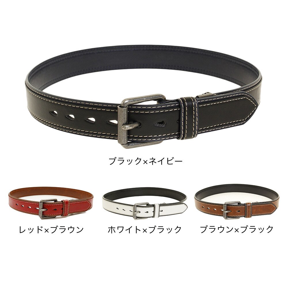 クー（Coo.）（メンズ）40mm ベルト 0192C-BLK NVY