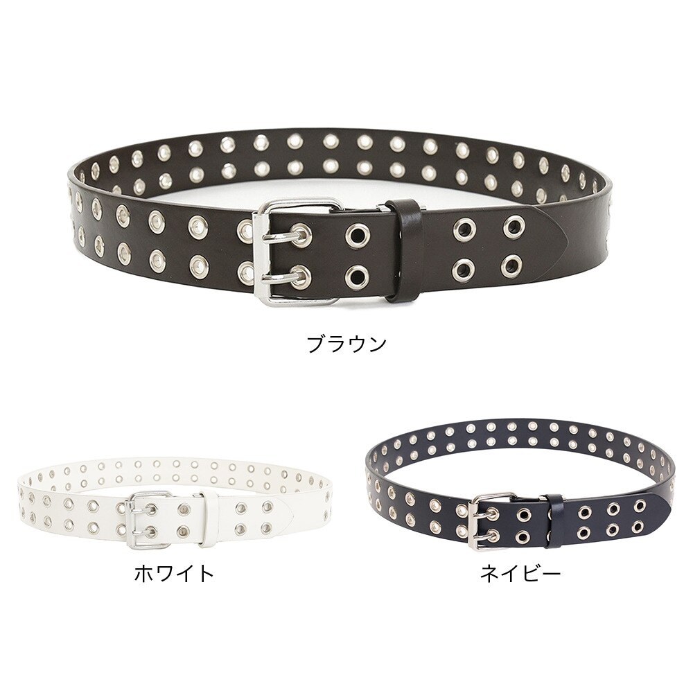 クー（Coo.）（メンズ）ダブルハトメベルト 40mm AA0065X-K-BRN