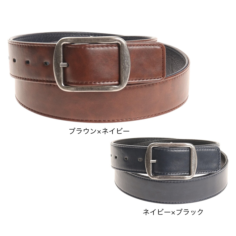 その他ブランド（OTHER BRAND）（メンズ）40mm リバーシブル ベルト XC2106E-NVY/BLK