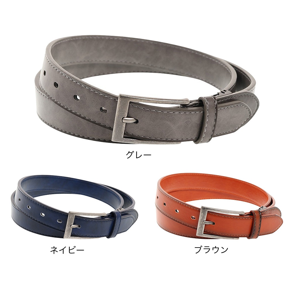 その他ブランド（OTHER BRAND）（メンズ）30mm フェイクレザーホガタ ベルト XC2108E-NVY