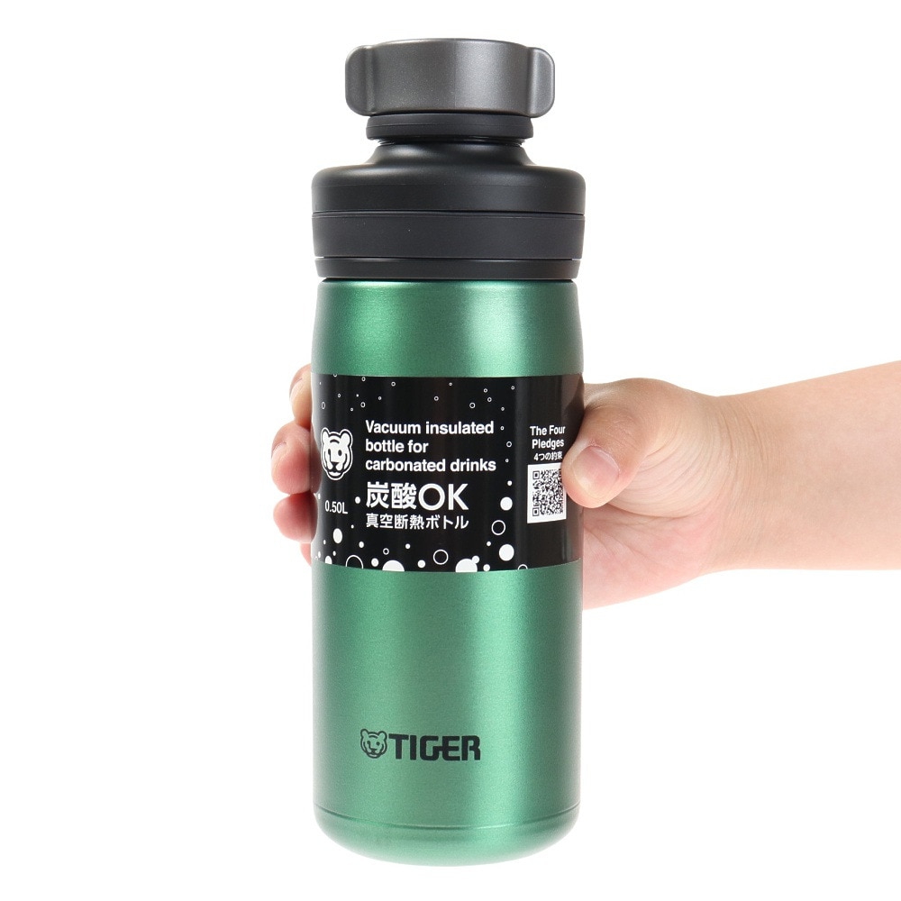 タイガー（Tiger）（メンズ、レディース、キッズ）炭酸 水筒 真空断熱炭酸ボトル 0.5L エメラルド MTAT050-GE